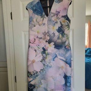 Ted Baker Floral Bodycon Dress, Size 12 (Ted Baker size 5)